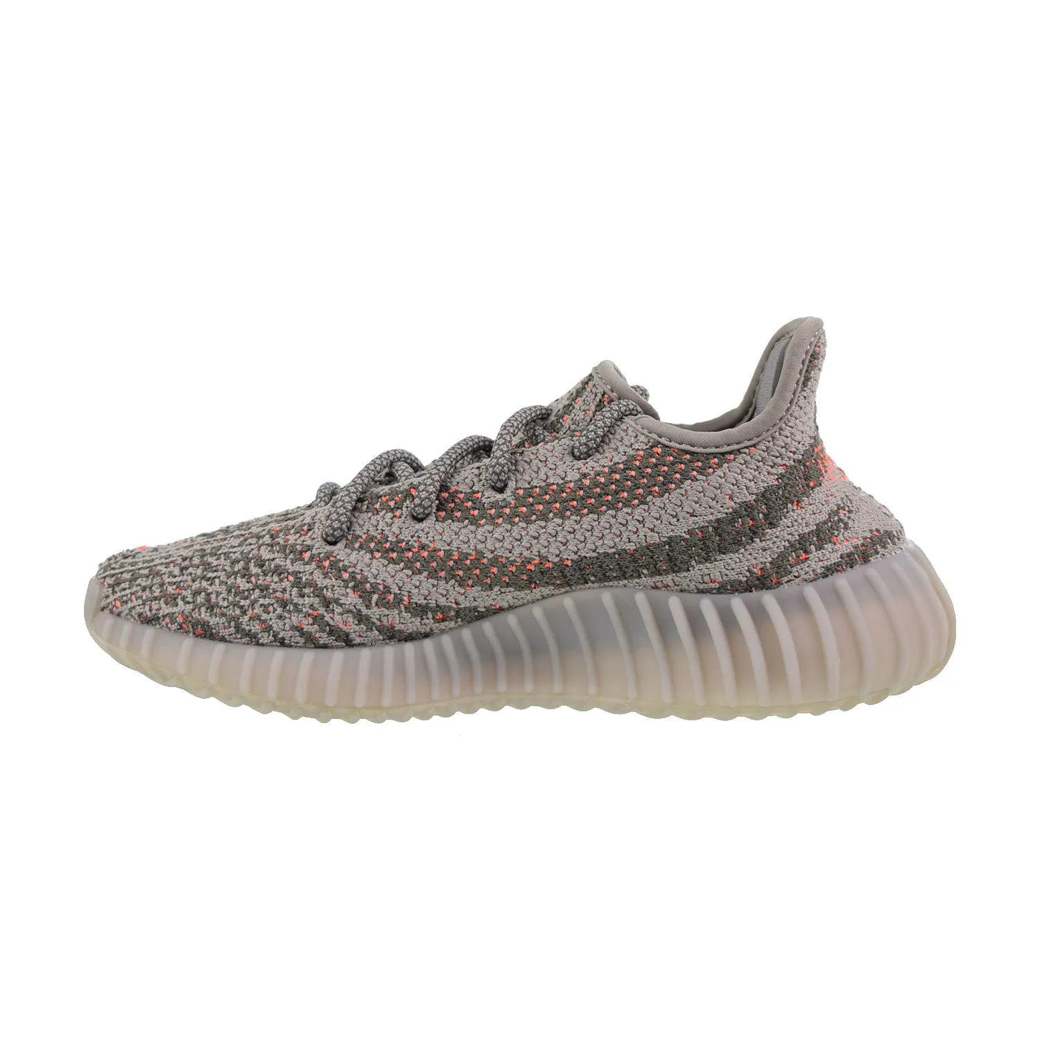 Adidas Yeezy Boost 350 V2 Men's Shoes Reflective-Steeple Grey-Solar Red