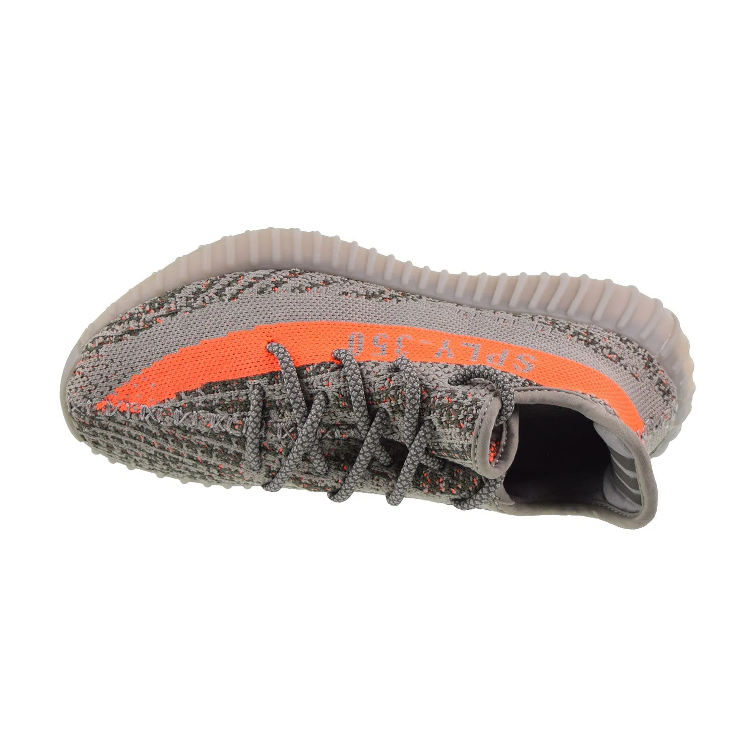 Adidas Yeezy Boost 350 V2 Men's Shoes Reflective-Steeple Grey-Solar Red