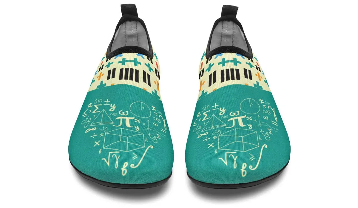 Adoring Math Aqua Barefoot Shoes