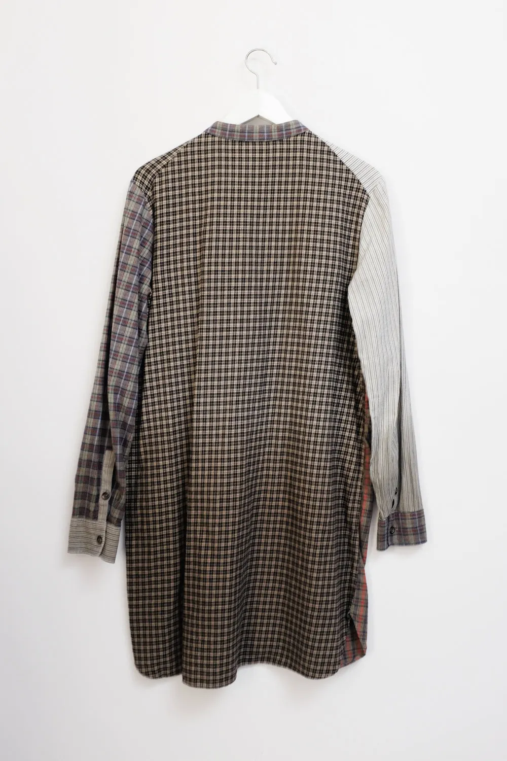 ALEXANDER MCQUEEN CHECKED SHIRT DRESS