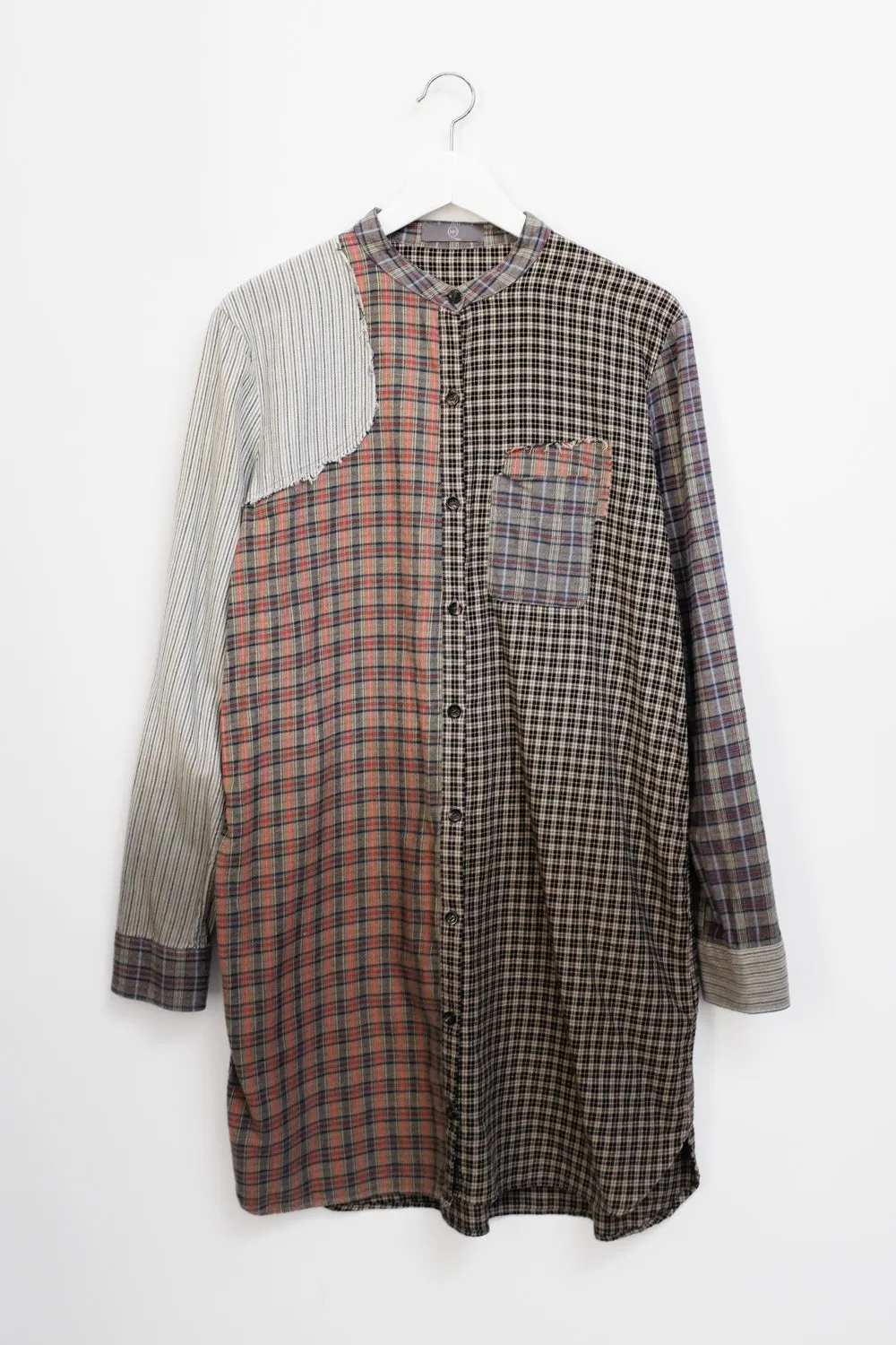 ALEXANDER MCQUEEN CHECKED SHIRT DRESS