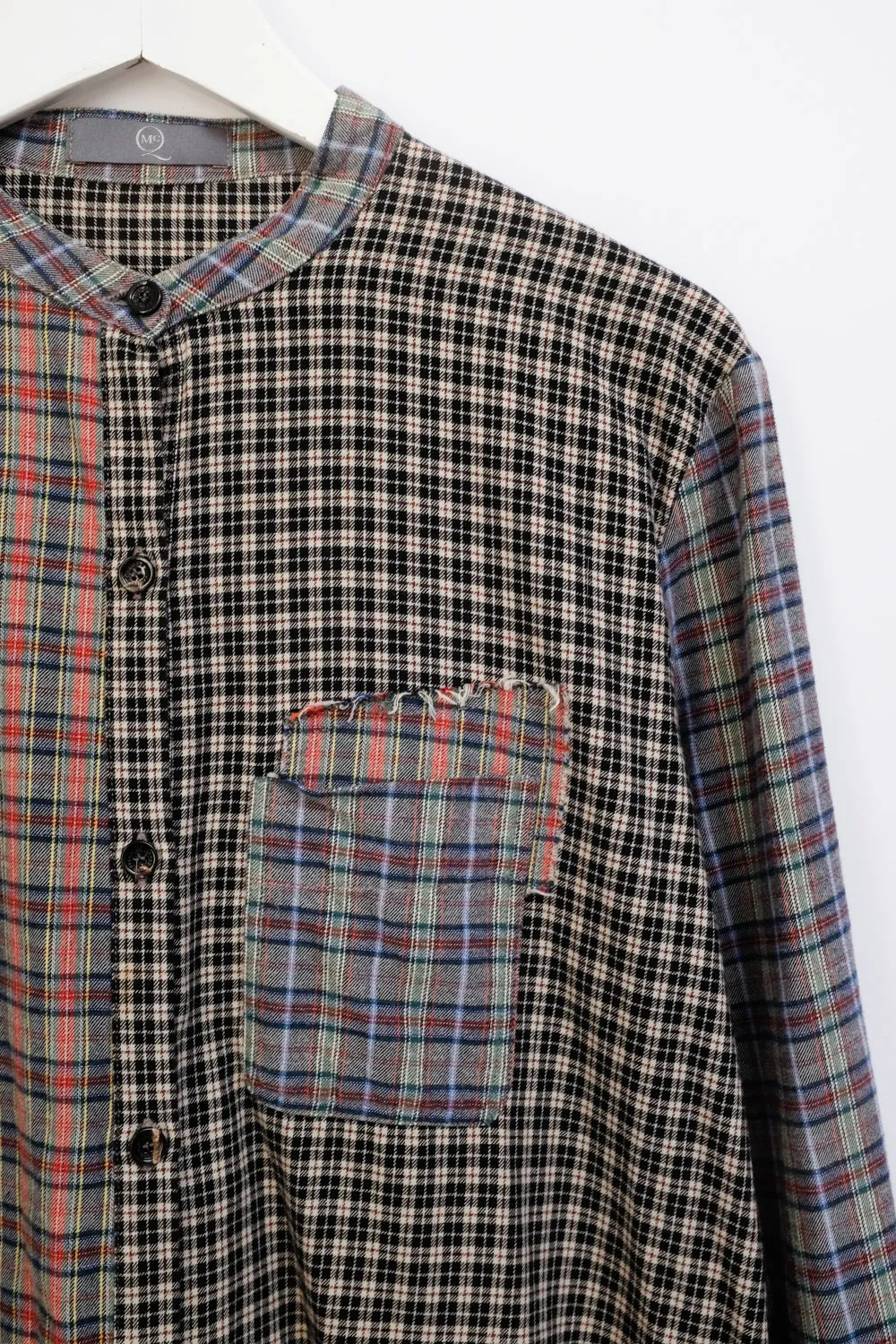 ALEXANDER MCQUEEN CHECKED SHIRT DRESS