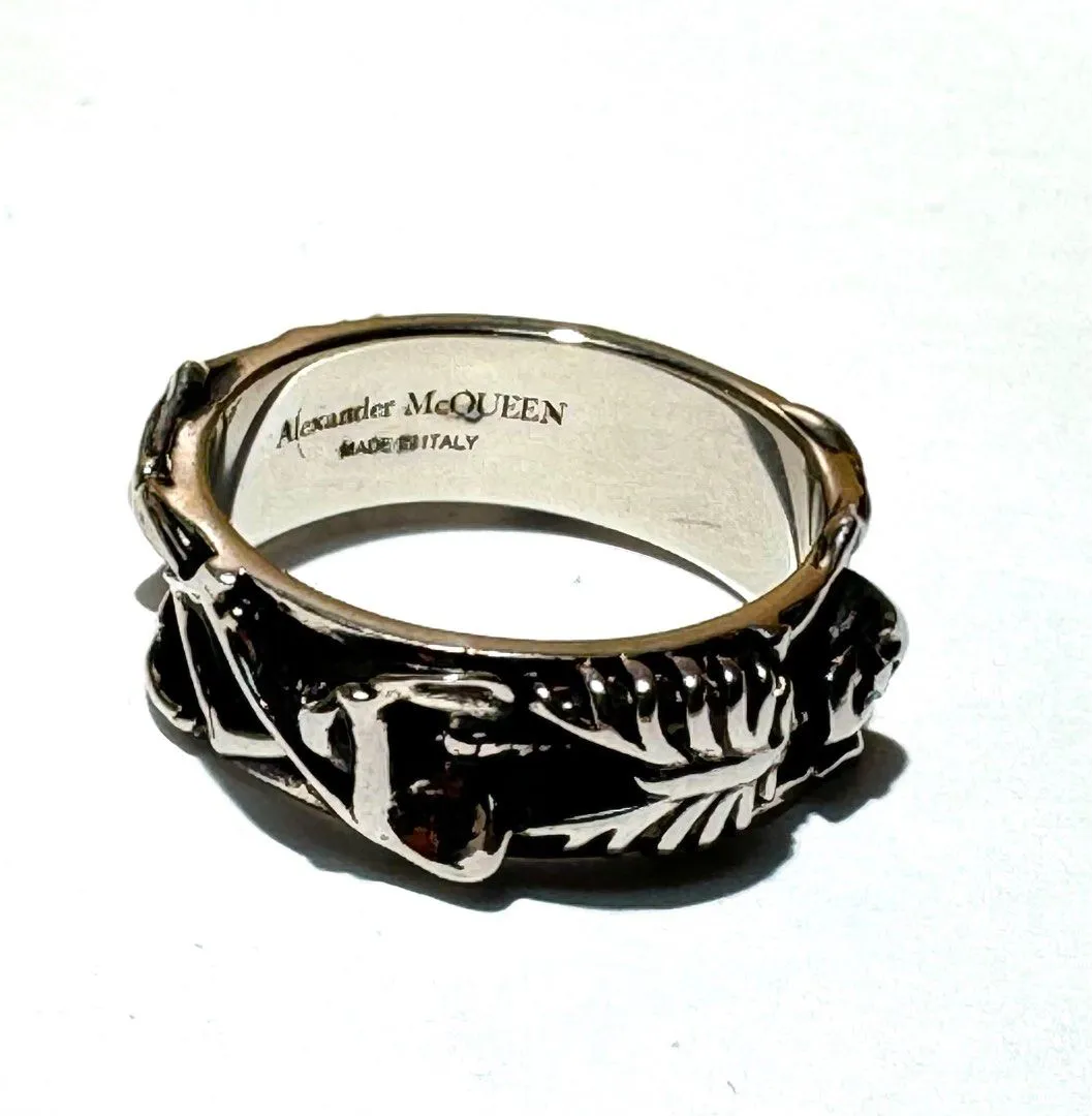 Alexander Mcqueen Silver Dancing Skeleton Ring