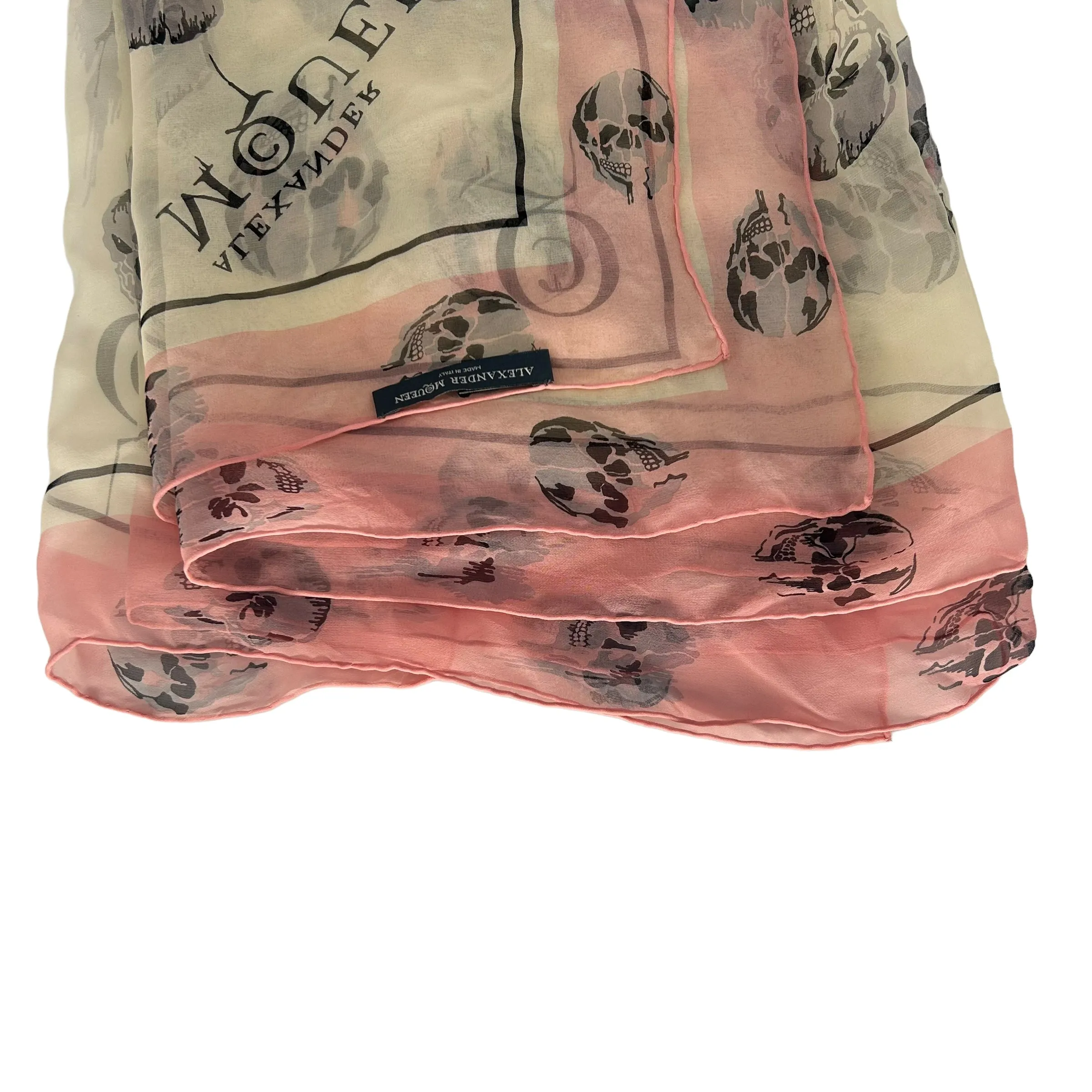 Alexander McQueen/Scarve/Pink/Silk/