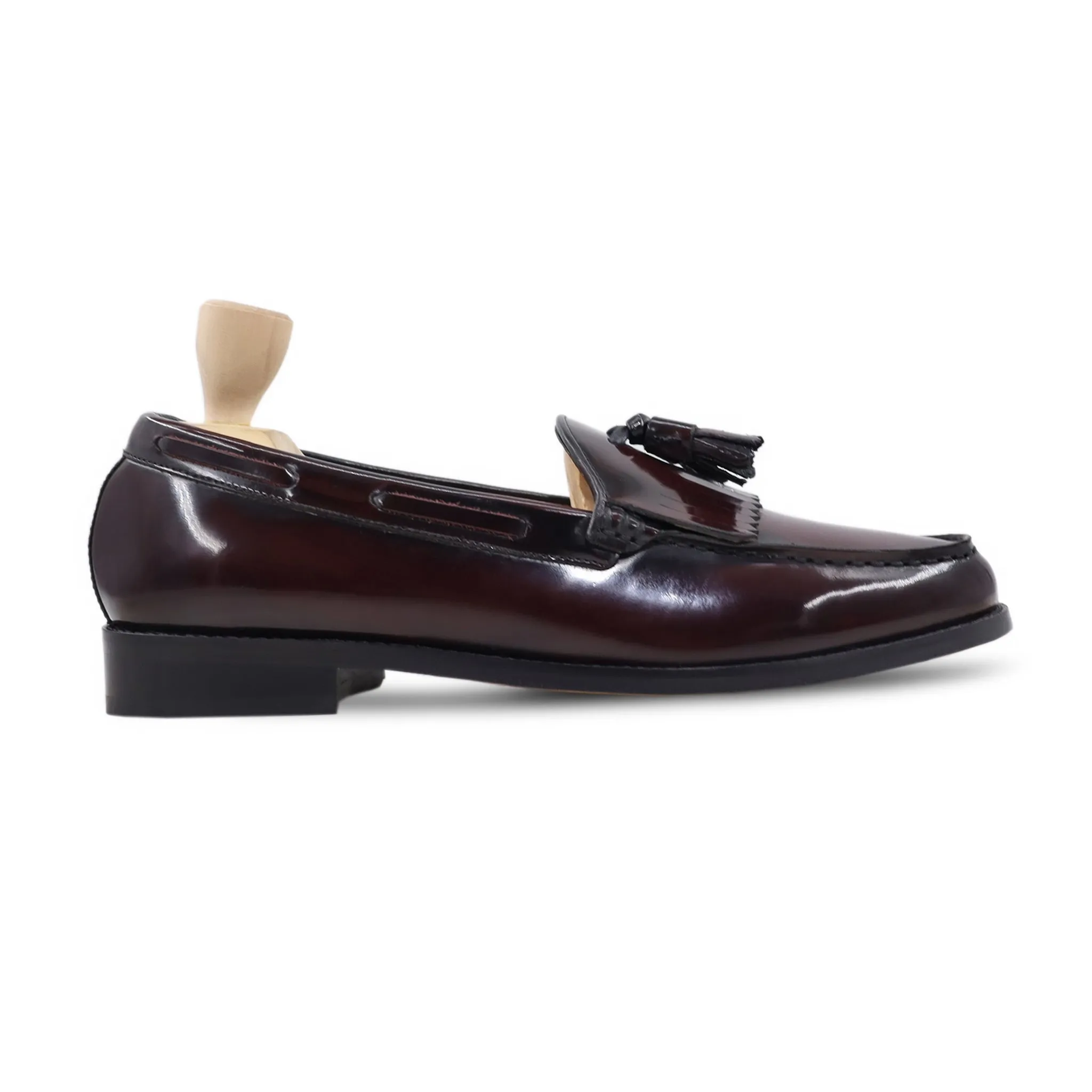 Arman - Men's Crimson Box Leather High Shine Loafer