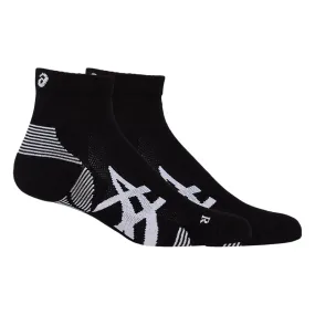 Asics shock-absorbing running sock 3013A800-800 black and white. Pack of 2 pairs