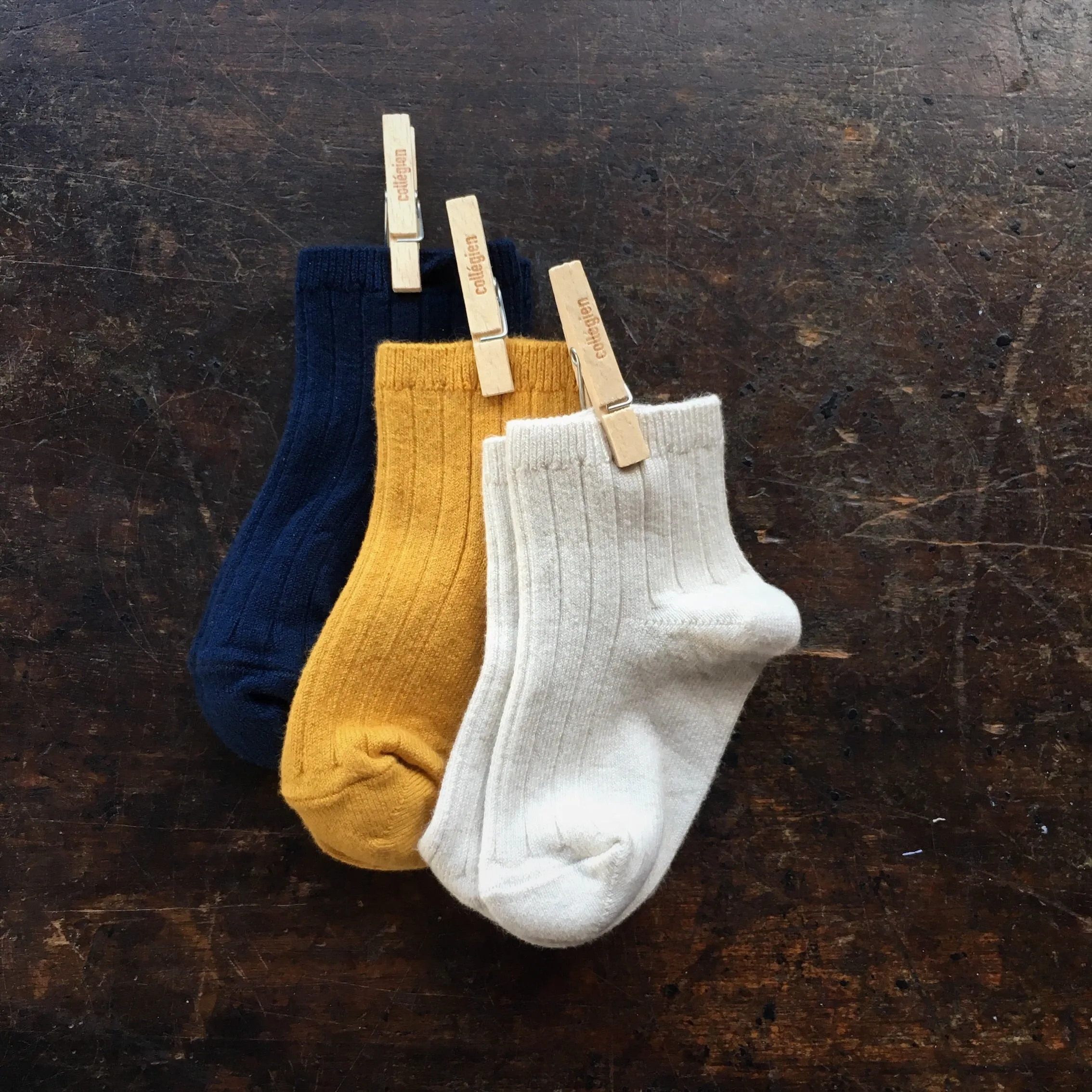 Babies & Kids Cotton Short Socks - Cream