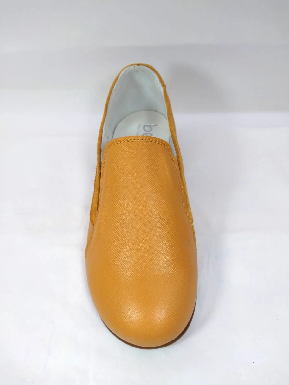 Beberlis Tan Miel Leather Slip on Smoking Shoe