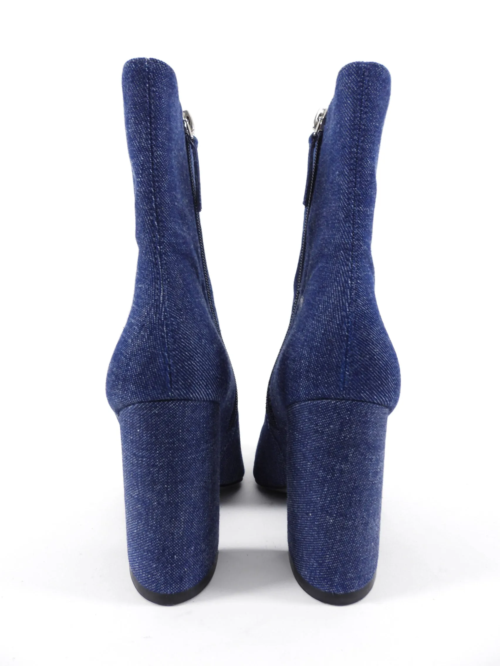 Black Suede Studio Denim Ankle Boot - 37