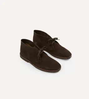 Clifford Desert Boot Dark Brown Suede