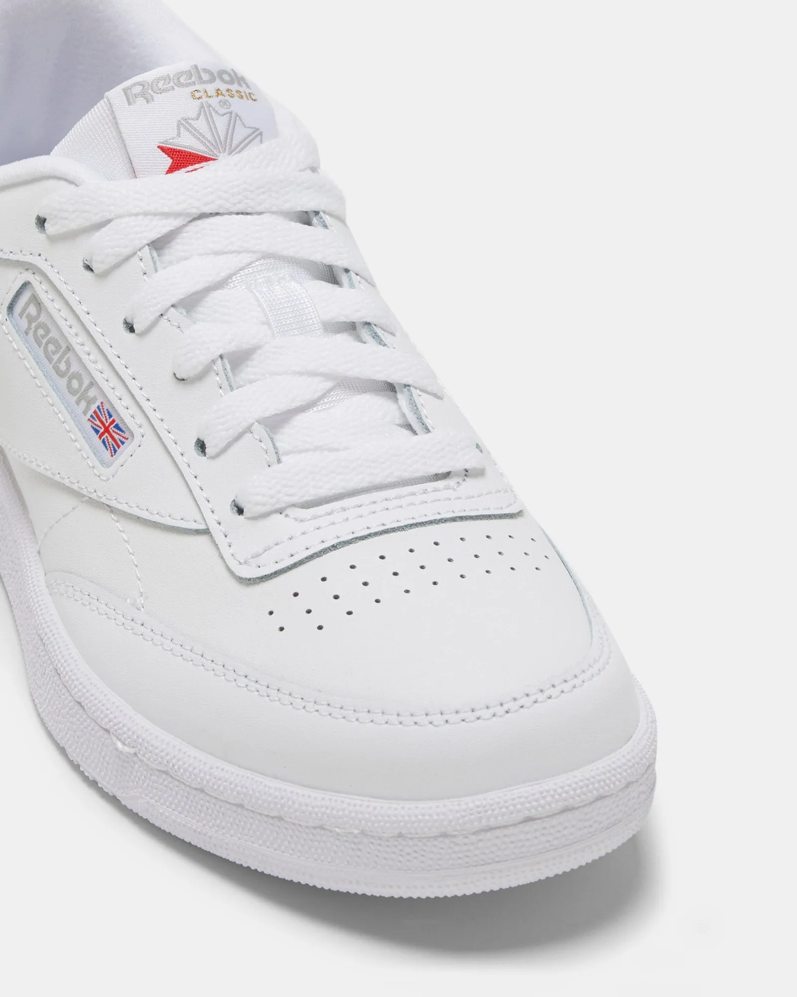 Club C Shoes - Grade School White/Sheer Grey-Int