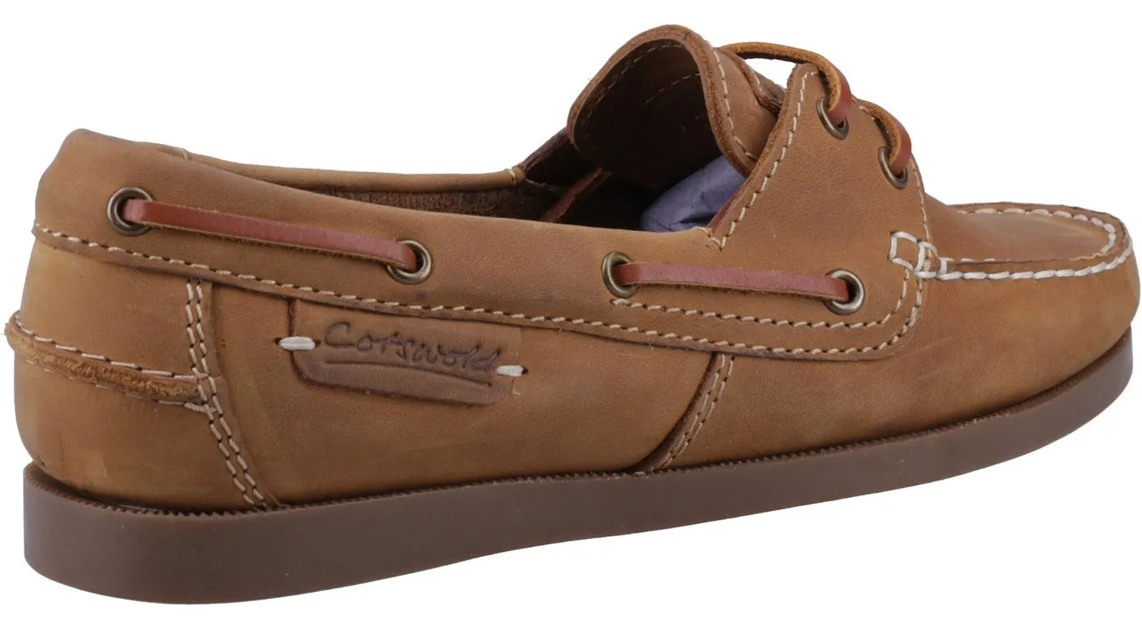 Cotswold Waterlane Womens Leather Boat Shoe