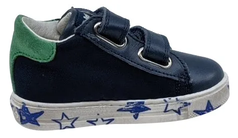 Falcotto Boy's New Leryn Fashion Sneakers, Navy/Verde