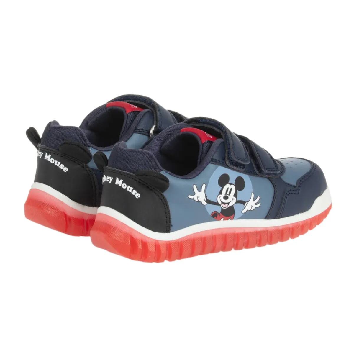 Geox Toddler's (Sizes 23-27) Lightyloo Mickey Light-Up Navy/Red