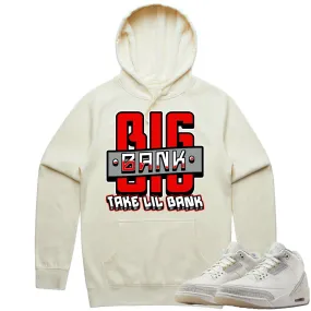 Jordan Retro 3 Craft Ivory 3s Hoodie to Match - RED BIG BANK