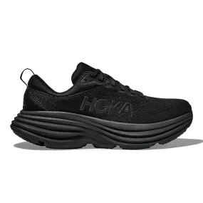 Men's Hoka One One Bondi 8, Black/Black, 9 D Medium