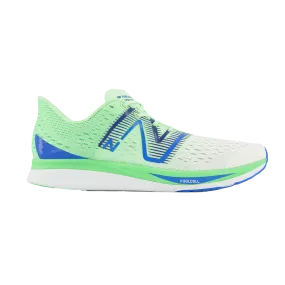 Men's New Balance FuelCell SuperComp Pacer, White/Vibrant Spring Glo, 12 D Medium