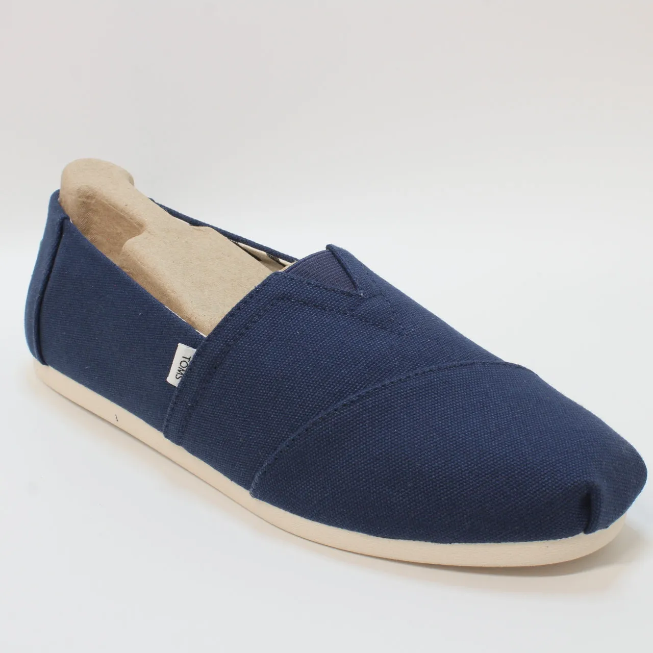 Mens Toms Classic Alpargata Navy Recycled Cotton Canvas