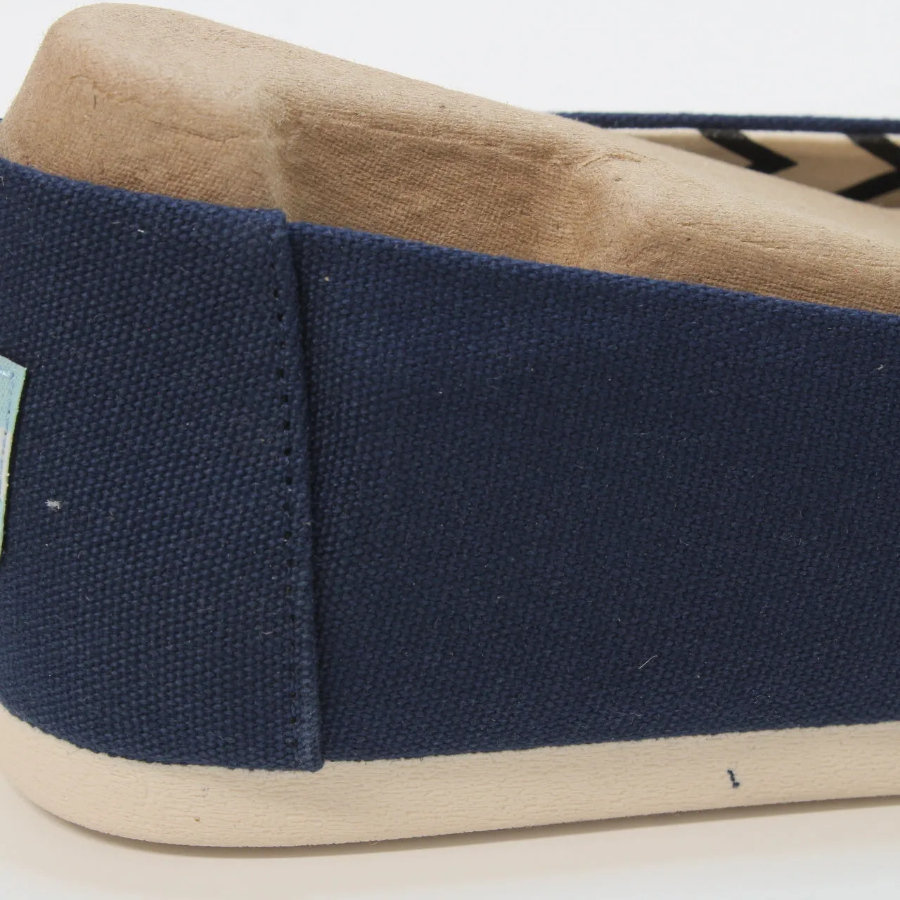 Mens Toms Classic Alpargata Navy Recycled Cotton Canvas