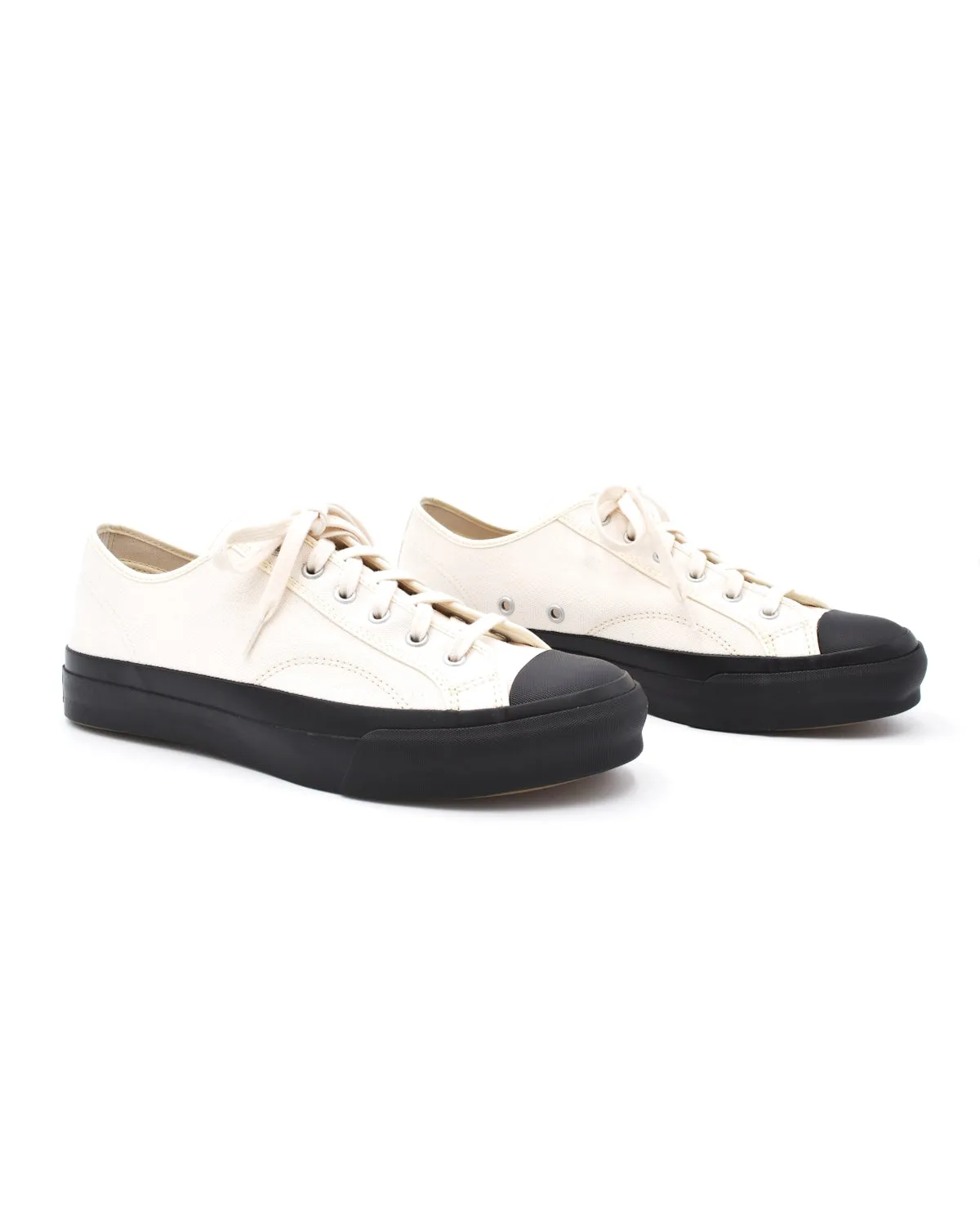 Moonstar Low Trainer Black & White Canvas Sneaker