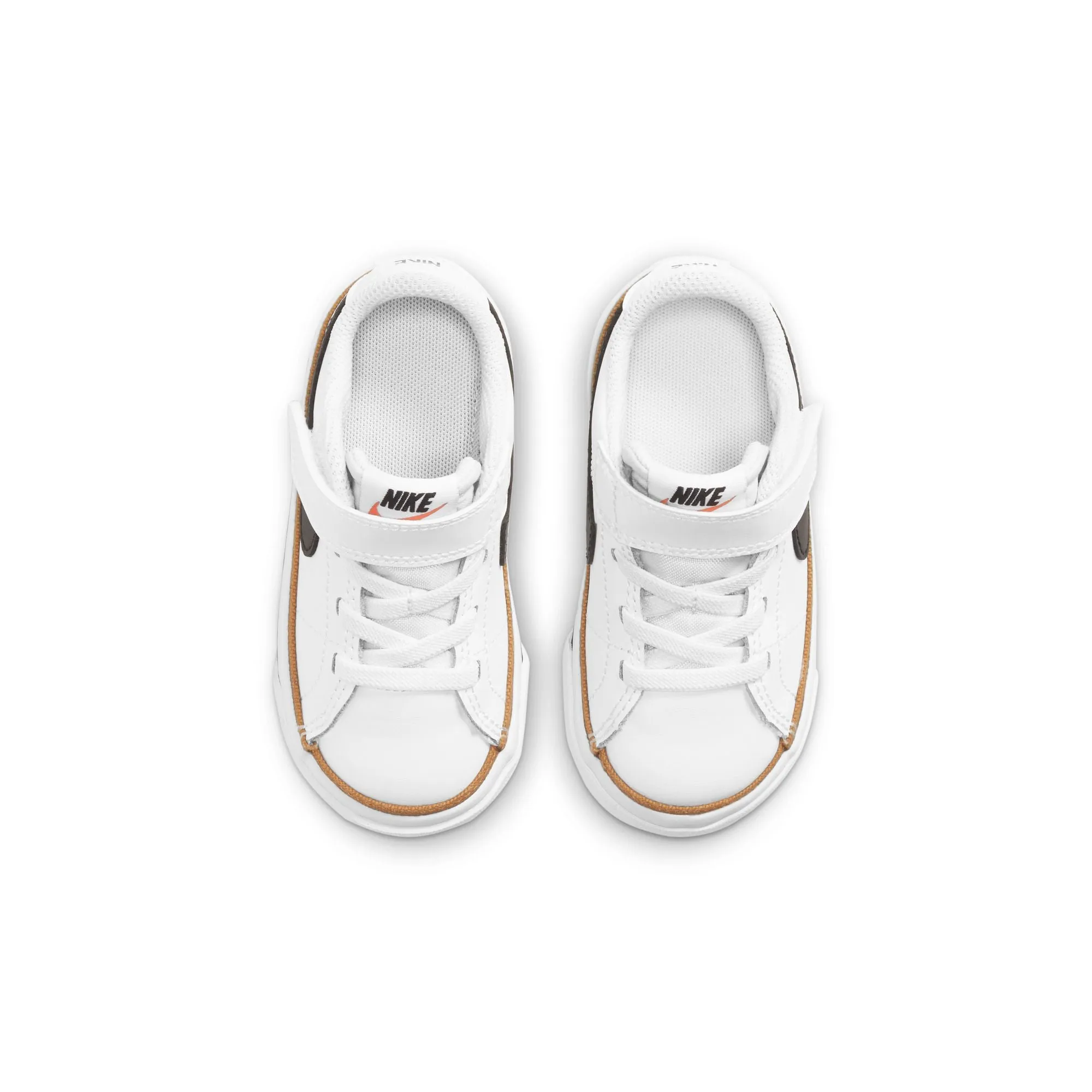 Nike White/Black/Desert Ochre Court Legacy Toddler Sneaker