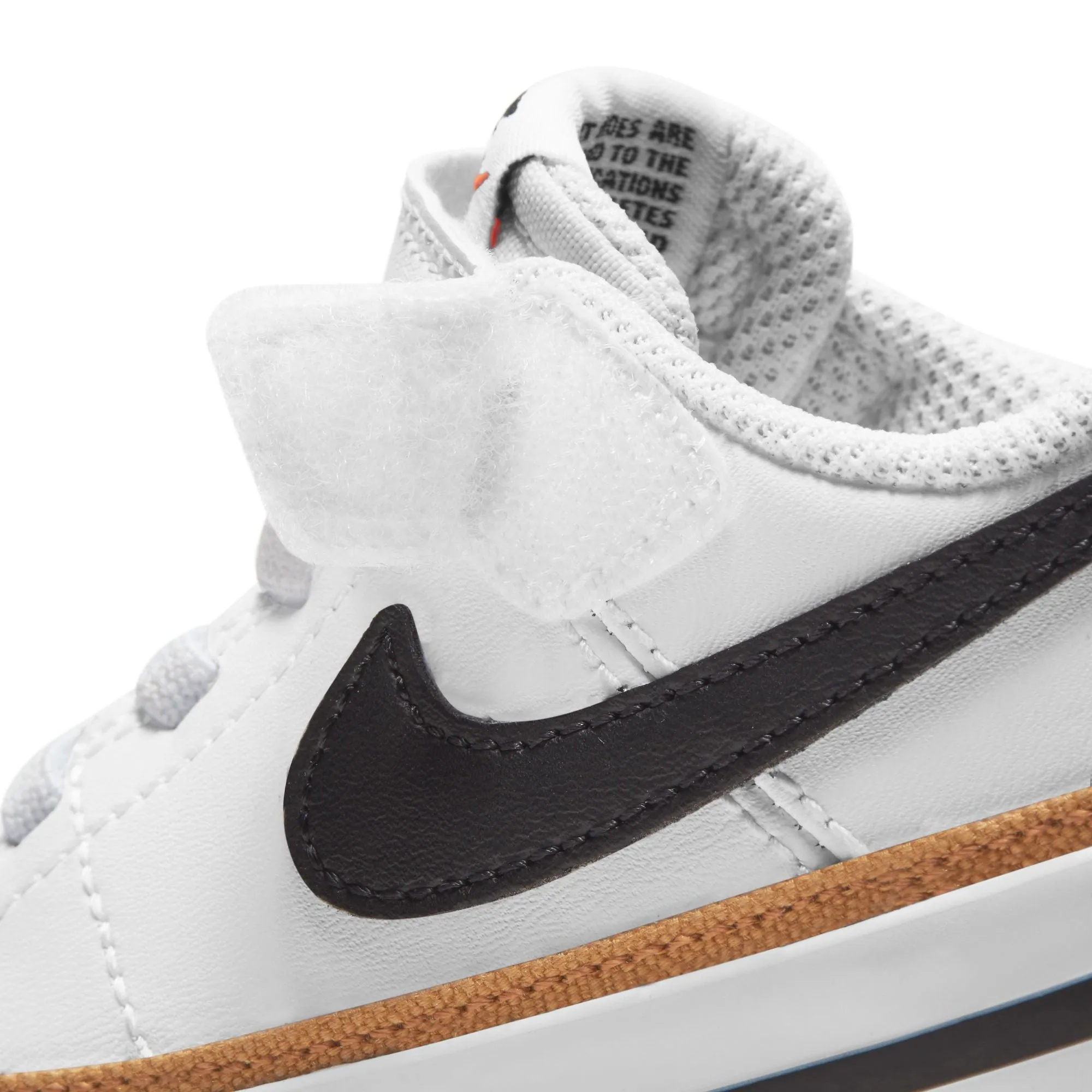 Nike White/Black/Desert Ochre Court Legacy Toddler Sneaker