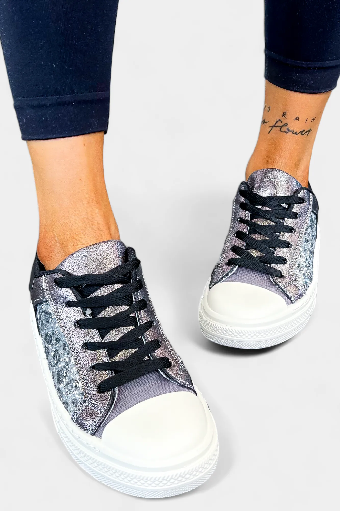 Pewter Leopard Sneakers