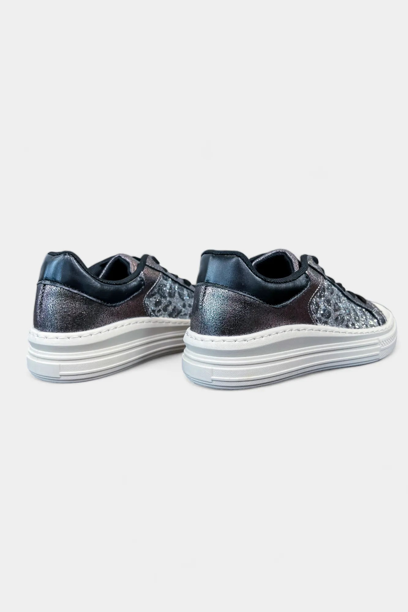 Pewter Leopard Sneakers