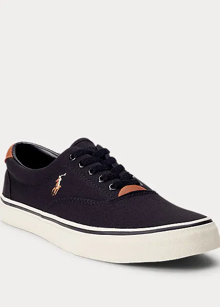 Polo Ralph Lauren-Thornton Canvas Sneakers- Black