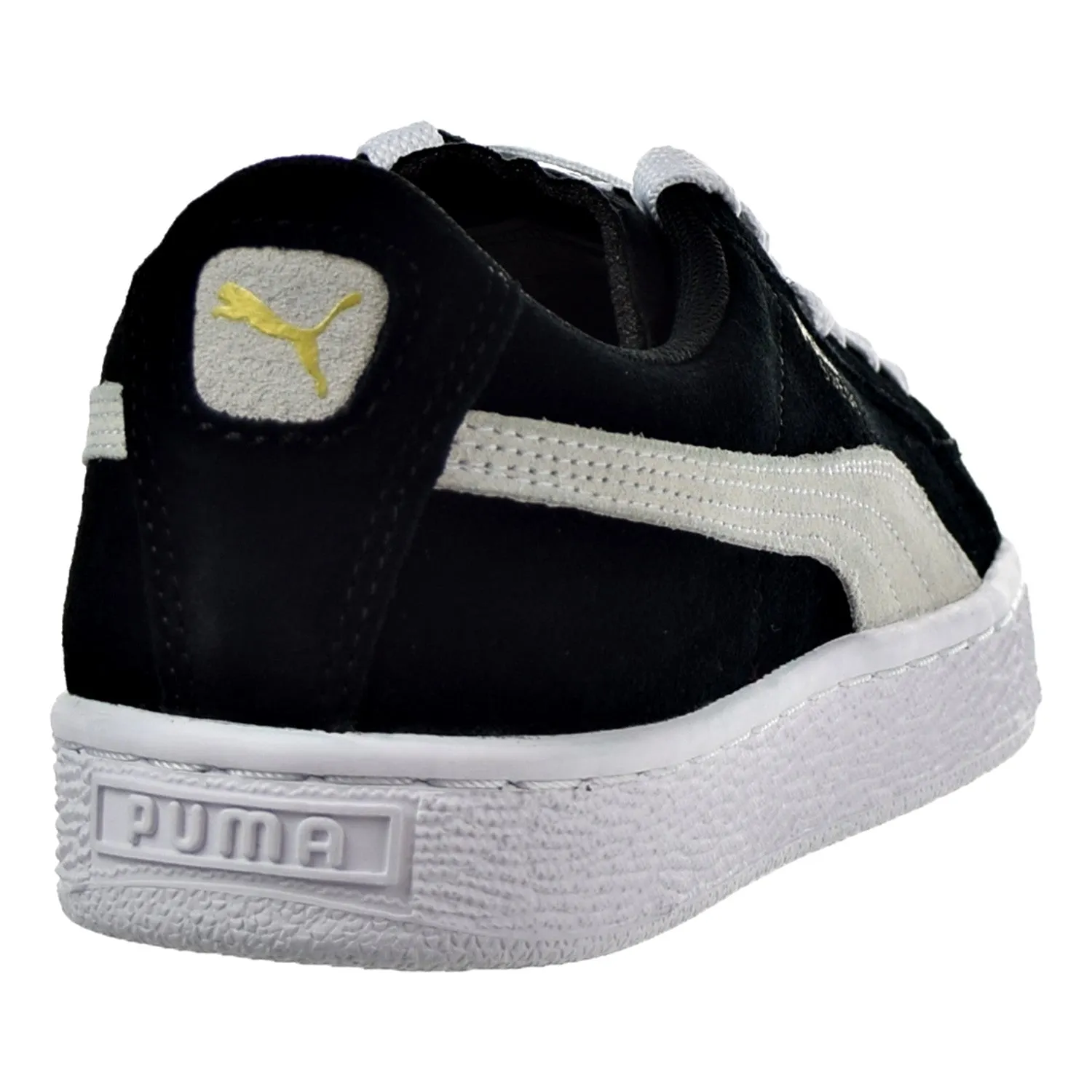 Puma Suede Jr Big Kid's Shoes Black/White