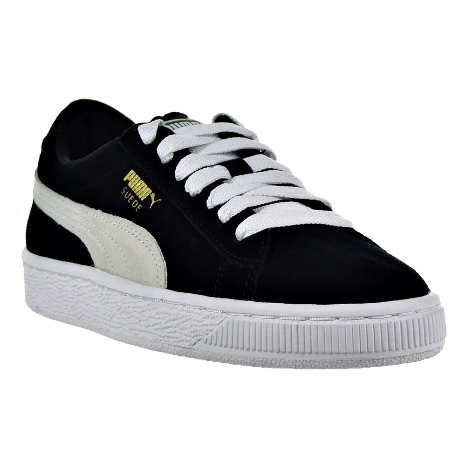 Puma Suede Jr Big Kid's Shoes Black/White