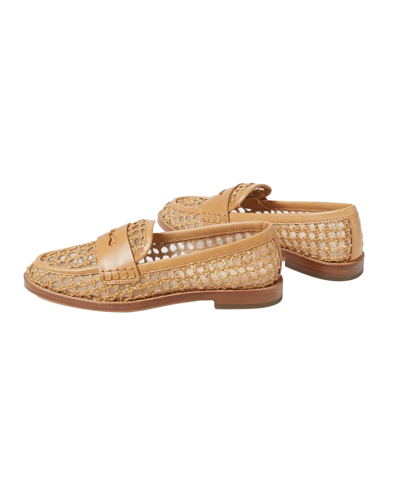 Rachel Crochet Raffia Loafer (Natural)