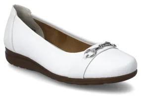 Rieker L9360-80 Womens Leather Slip On Ballet Pump