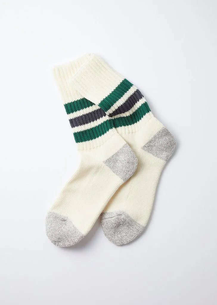 ROTOTO Crew Socks R1255 Green/Charcoal