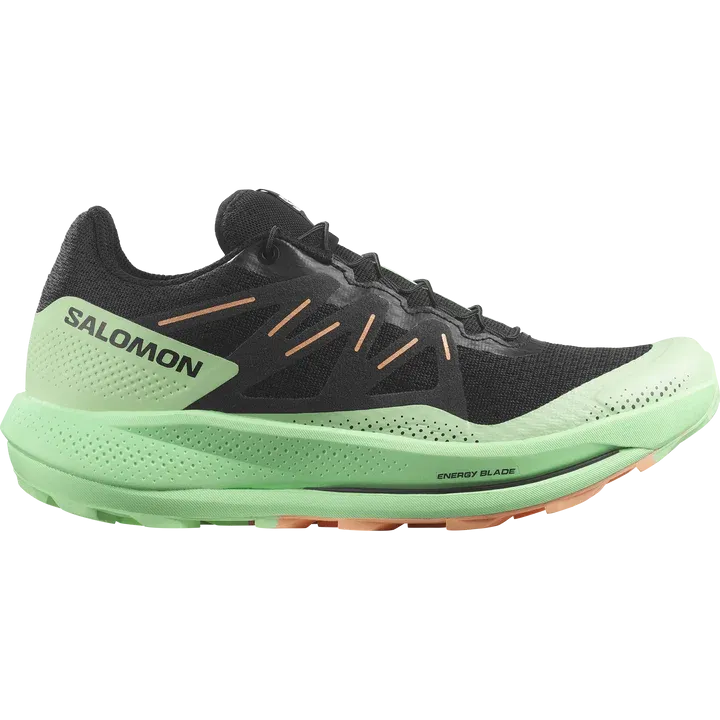 Salomon Pulsar Trail Shoes (Women's) Black / Green Ash / Cantaloupe