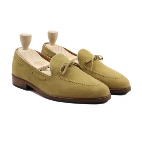 Soncic - Men's Tan Kid Suede Loafer