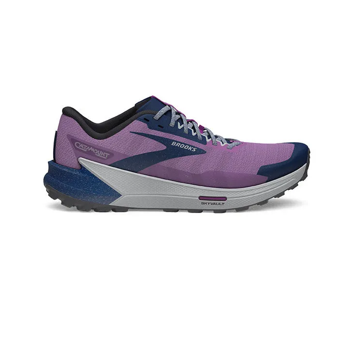 Women's Brooks Catamount 2, Violet/Navy/Oyster, 10 B Medium