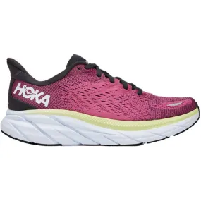 Womens Hoka One One Clifton 8 Running Shoes, Blue Graphite/Ibis Rose, Size 5 B Medium - Lightweight, Cushioned, and Breathable