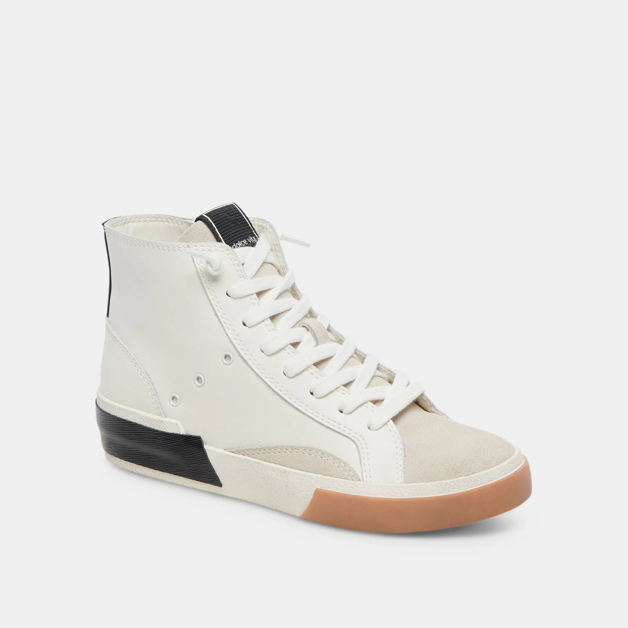 ZOHARA SNEAKERS WHITE BLACK LEATHER