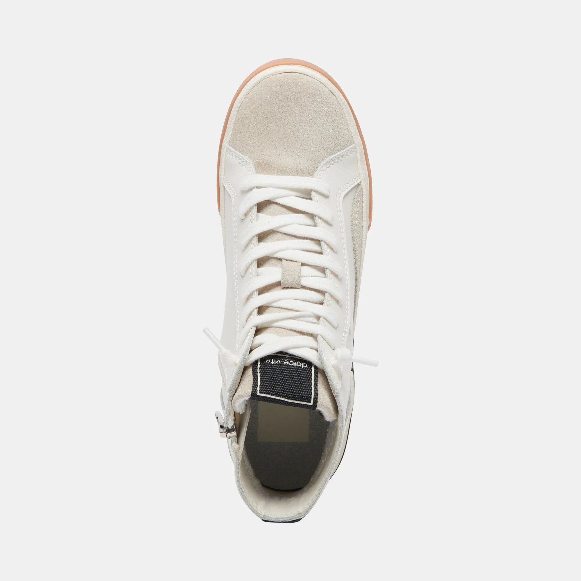 ZOHARA SNEAKERS WHITE BLACK LEATHER