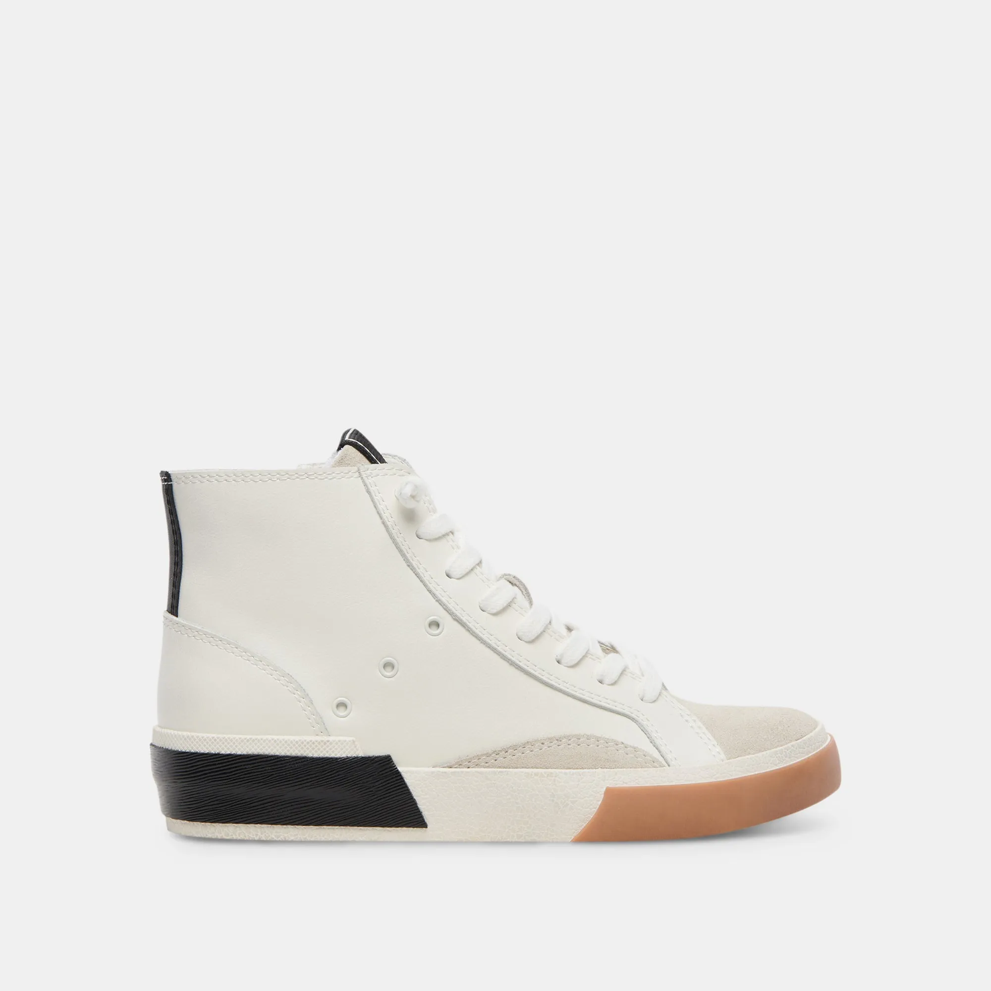 ZOHARA SNEAKERS WHITE BLACK LEATHER